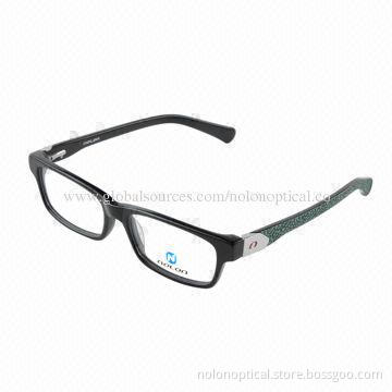 2014 New Stylish Acetate Optical Eyewear with Special Temple Pattern